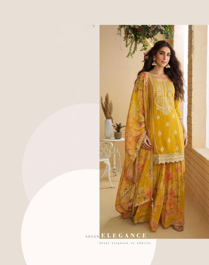 Gulabo Yellow Sharara Suit