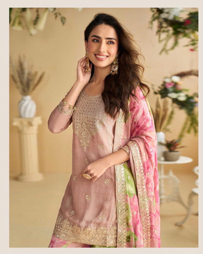 Gulabo Pink Sharara Suit
