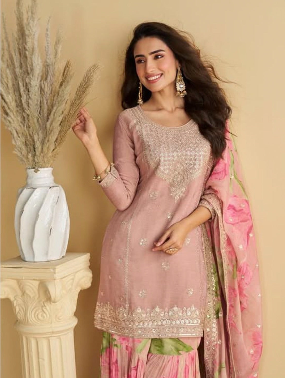 Gulabo Pink Sharara Suit