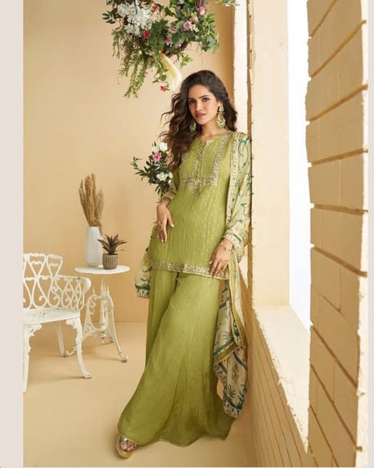 Gulabo Green Sharara Suit