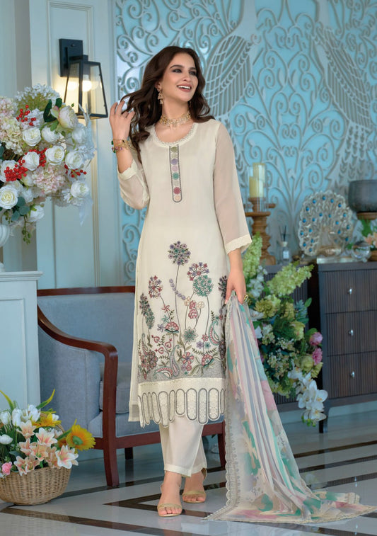 Matrut  | Larisa White Straight Suit