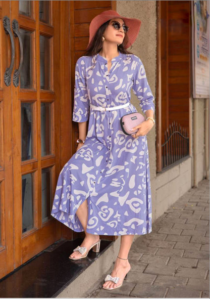 Matrut  | Tripsy Belt Purple Dress