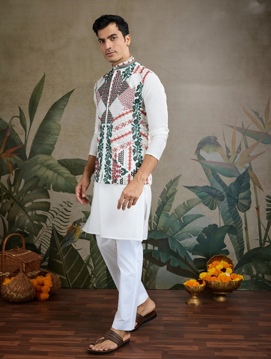 Matrut | Rajwada White Kurta Set