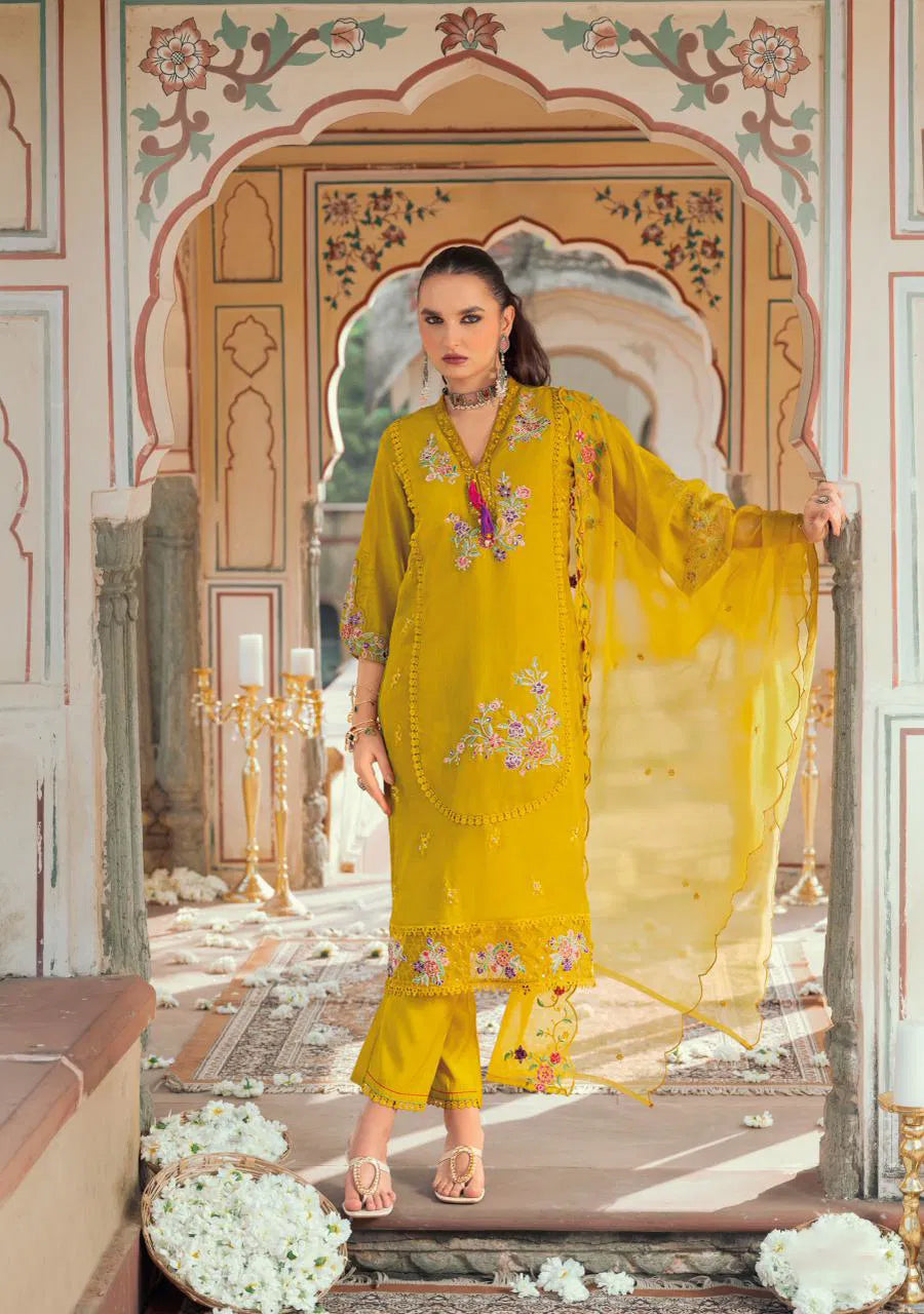 Aastha Mustard Straight Suit