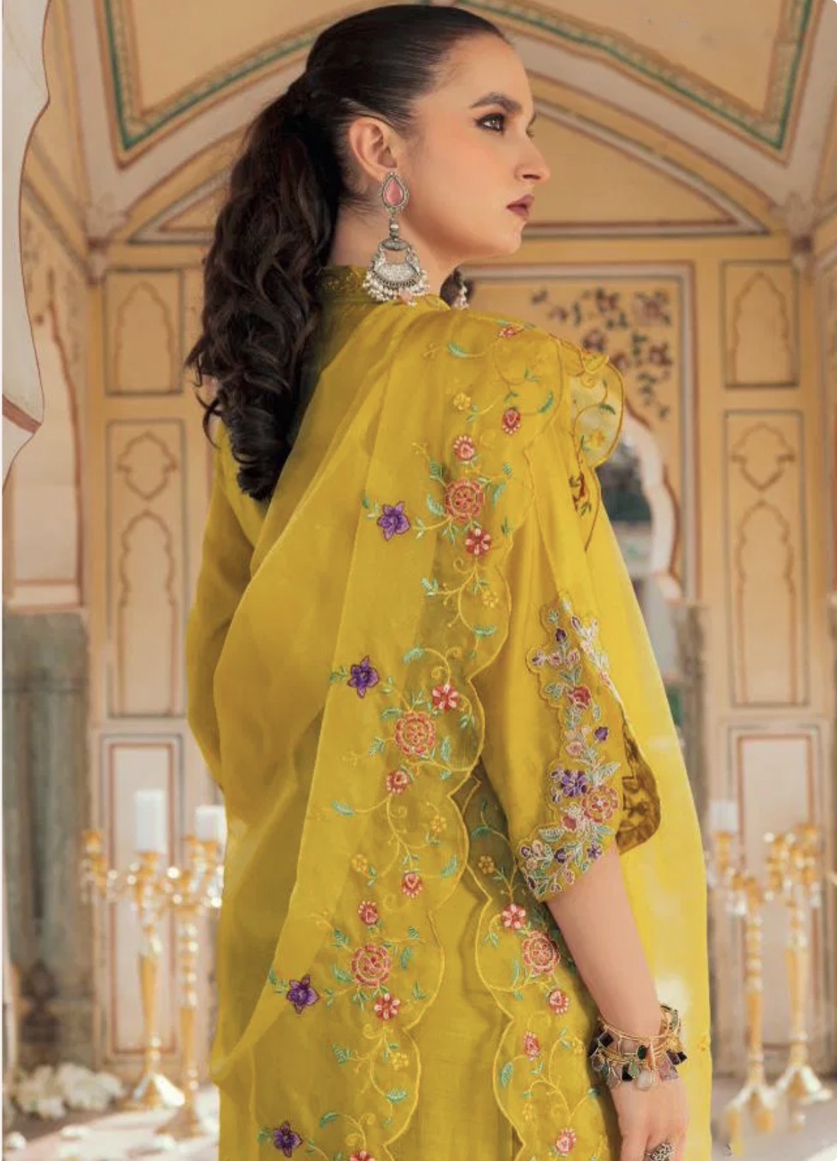 Aastha Mustard Straight Suit