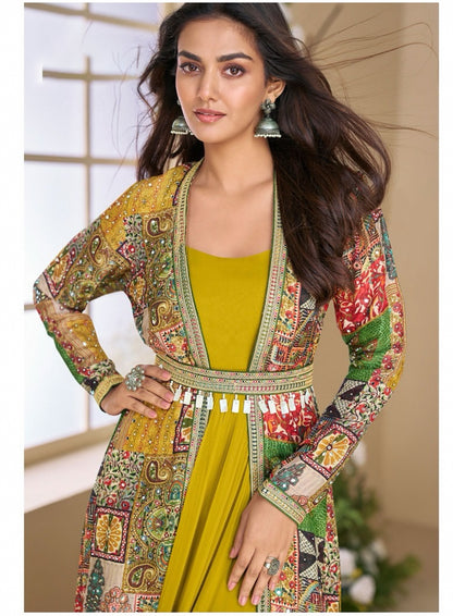 Matrut  |  Janvi Mustard Multicolor Trio Set