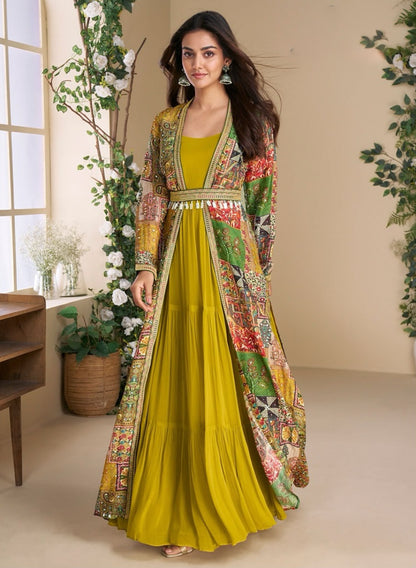 Matrut  |  Janvi Mustard Multicolor Trio Set