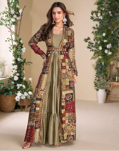Matrut  |  Janvi Olive Multicolor Trio Set