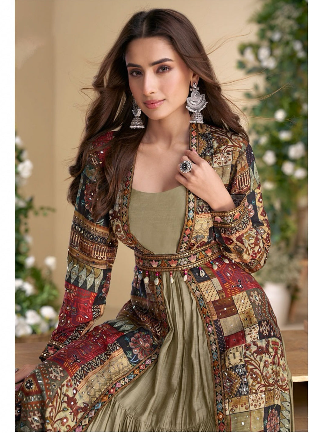 Matrut  |  Janvi Olive Multicolor Trio Set