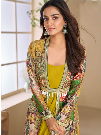 Matrut  |  Janvi Mustard Multicolor Trio Set