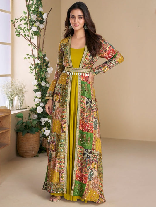 Matrut  |  Janvi Mustard Multicolor Trio Set