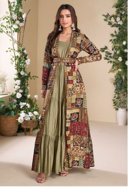 Matrut  |  Janvi Olive Multicolor Trio Set