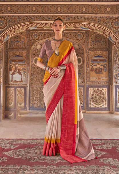Pratishtha Yellow Sigma Silk Saree