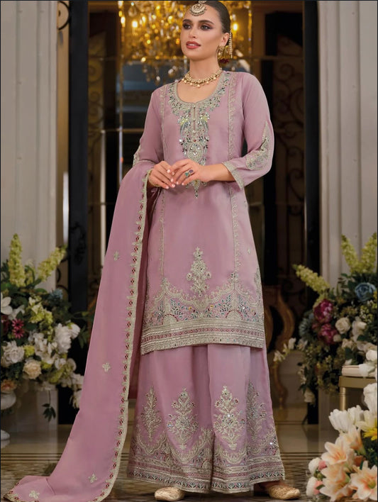 Matrut  | Paradise Powder Pink Palazzo Suit