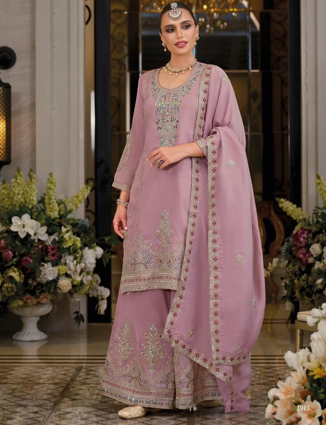 Matrut  | Paradise Powder Pink Palazzo Suit