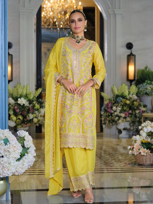 Matrut  | Sitaaray Yellow Palazzo Suit