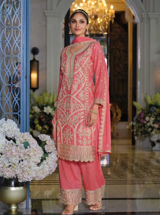 Matrut  | Sitaaray Pink Palazzo Suit