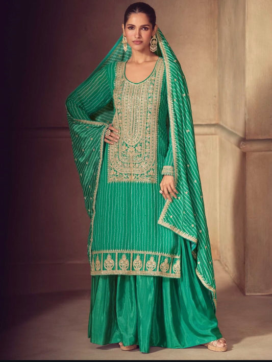 Matrut  | Mrunal Green Palazzo Suit