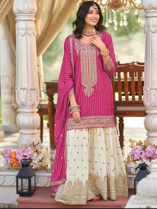 Matrut  | Seerat Rani Pink Sharara Suit