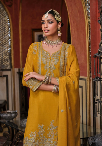 Matrut  | Chalini Yellow Palazzo Suit