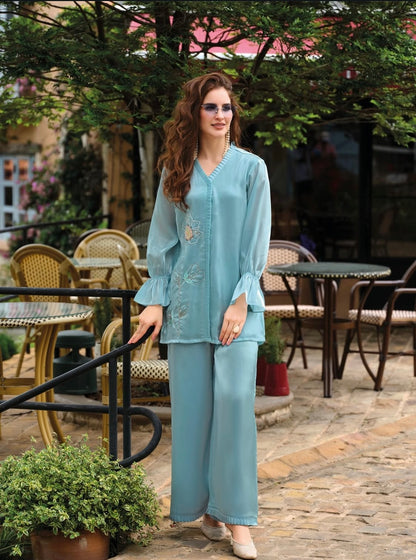 Matrut  | Seasy Sky blue Co-ord Set