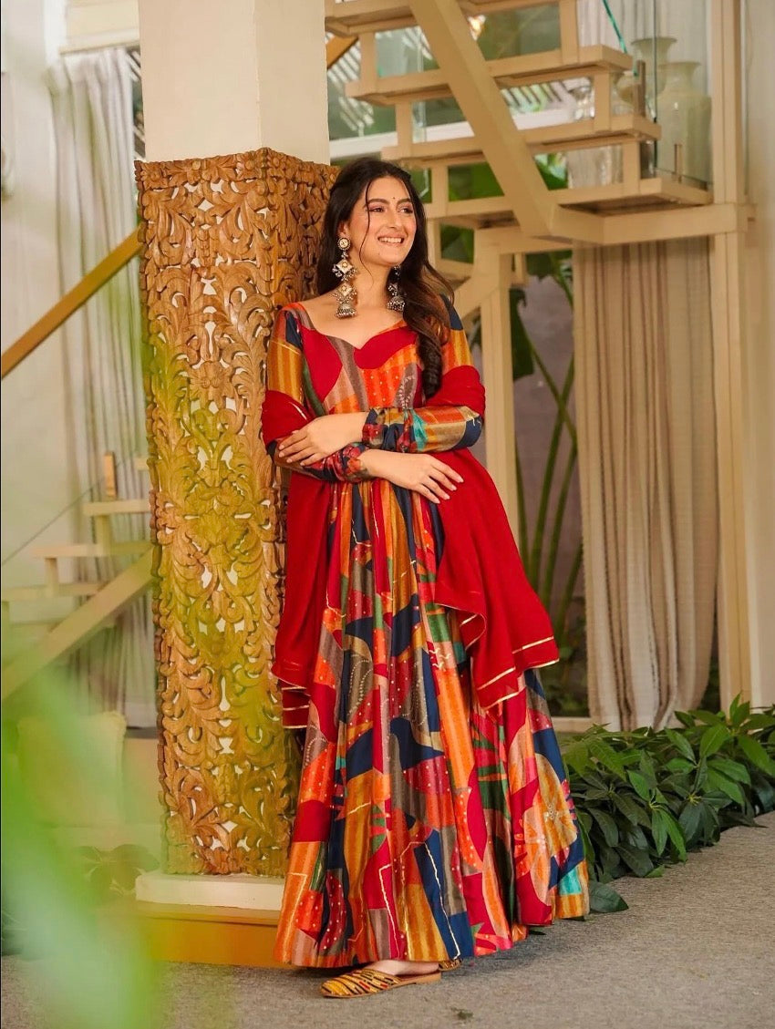 Ranjini Red Gown