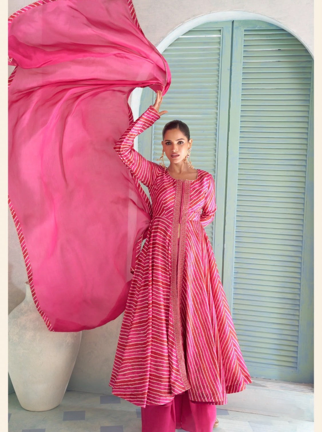 Lotus Pink Anarkali Suit