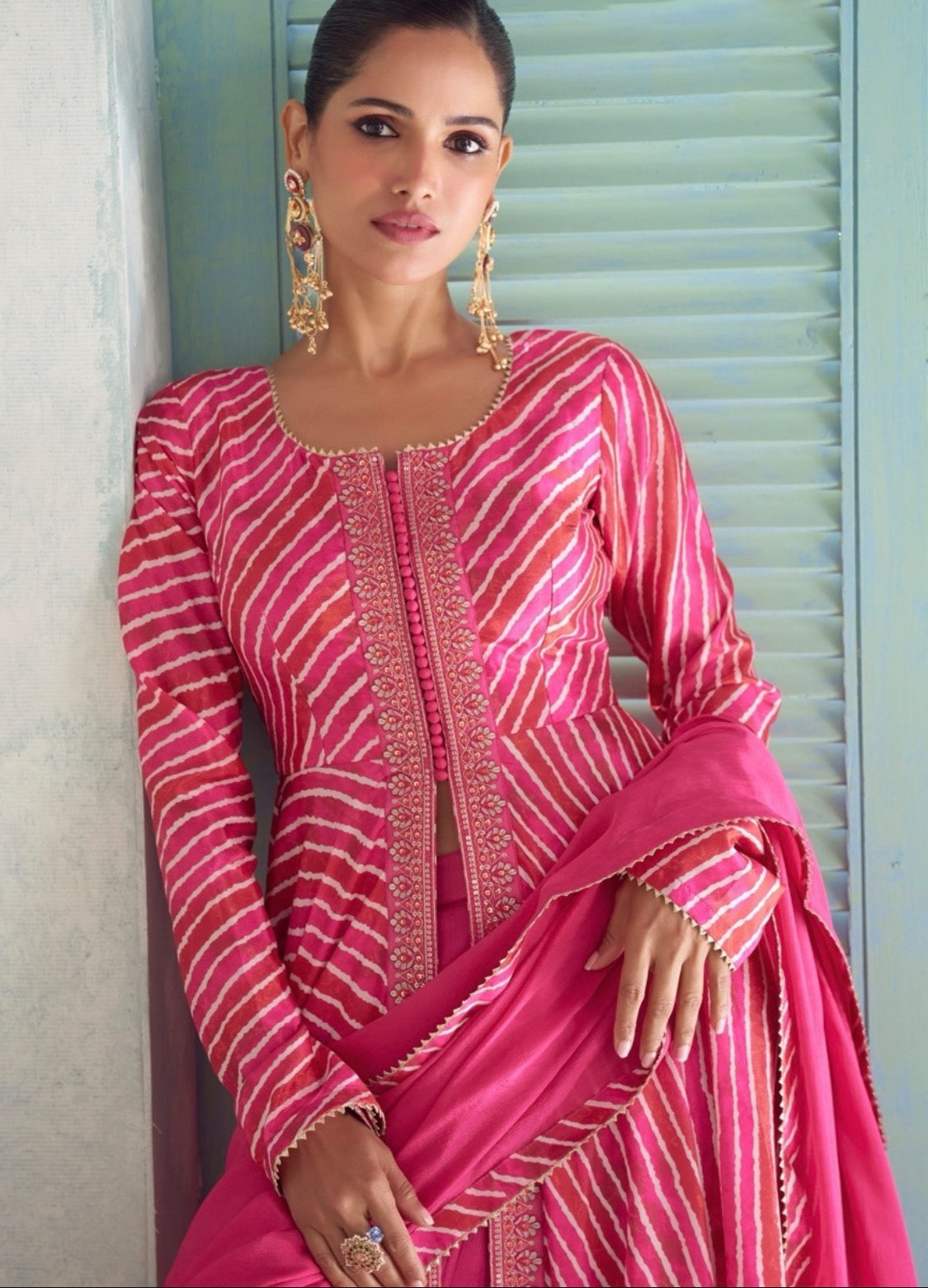 Lotus Pink Anarkali Suit