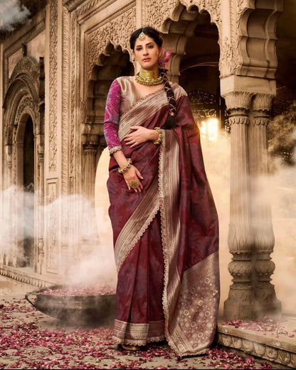 Matrut | Kalaya Mulberry Banarsi Saree