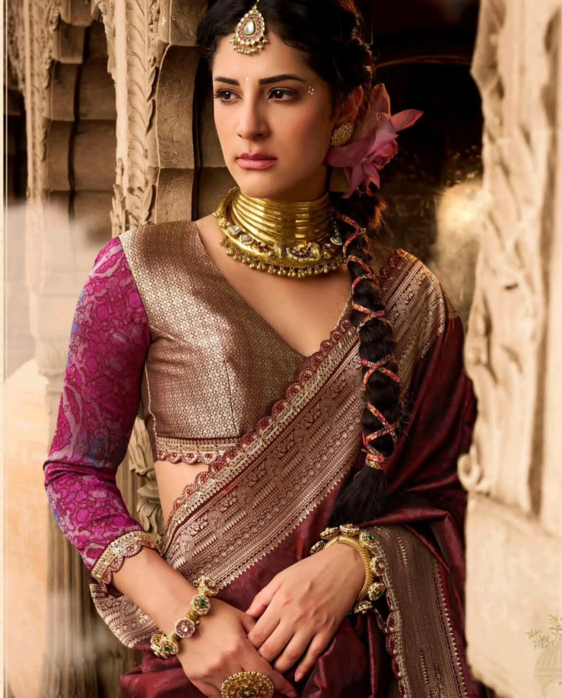 Matrut | Kalaya Mulberry Banarsi Saree