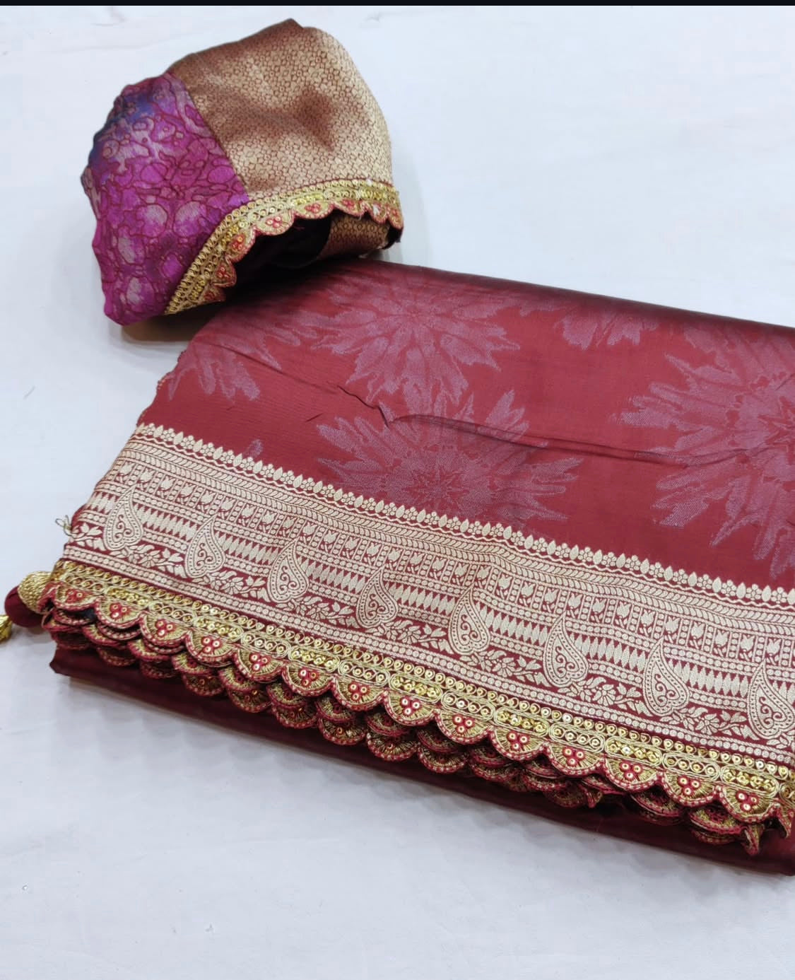Matrut | Kalaya Mulberry Banarsi Saree