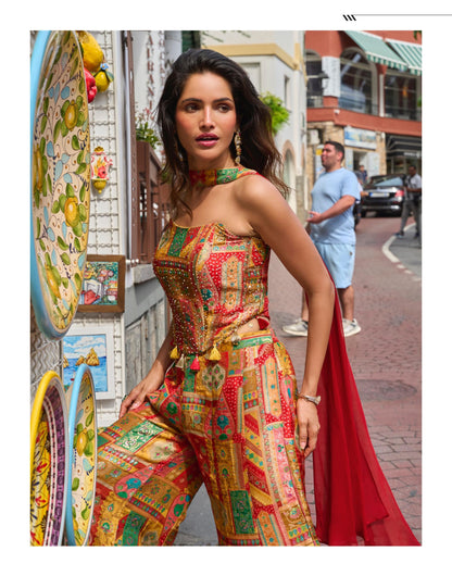 Bansi Yellow Indo-western