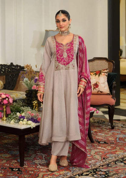 Shubhi Pink A-line Suit