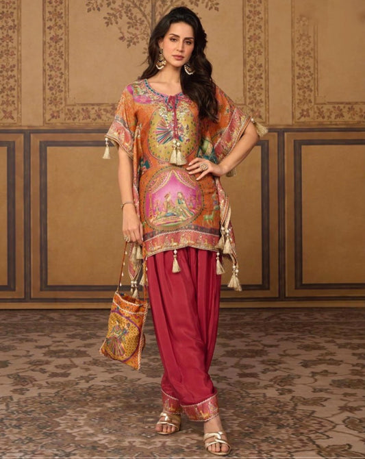 Kalakriti Orange Co-ord Set