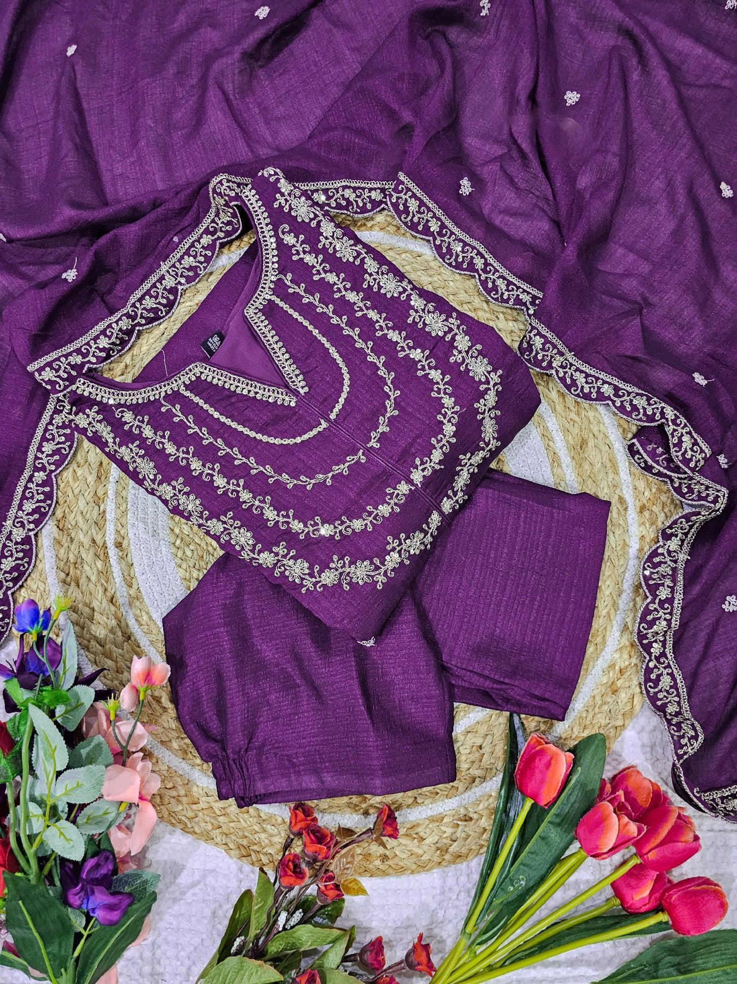 Matrut  | Magica Purple Anarkali Suit