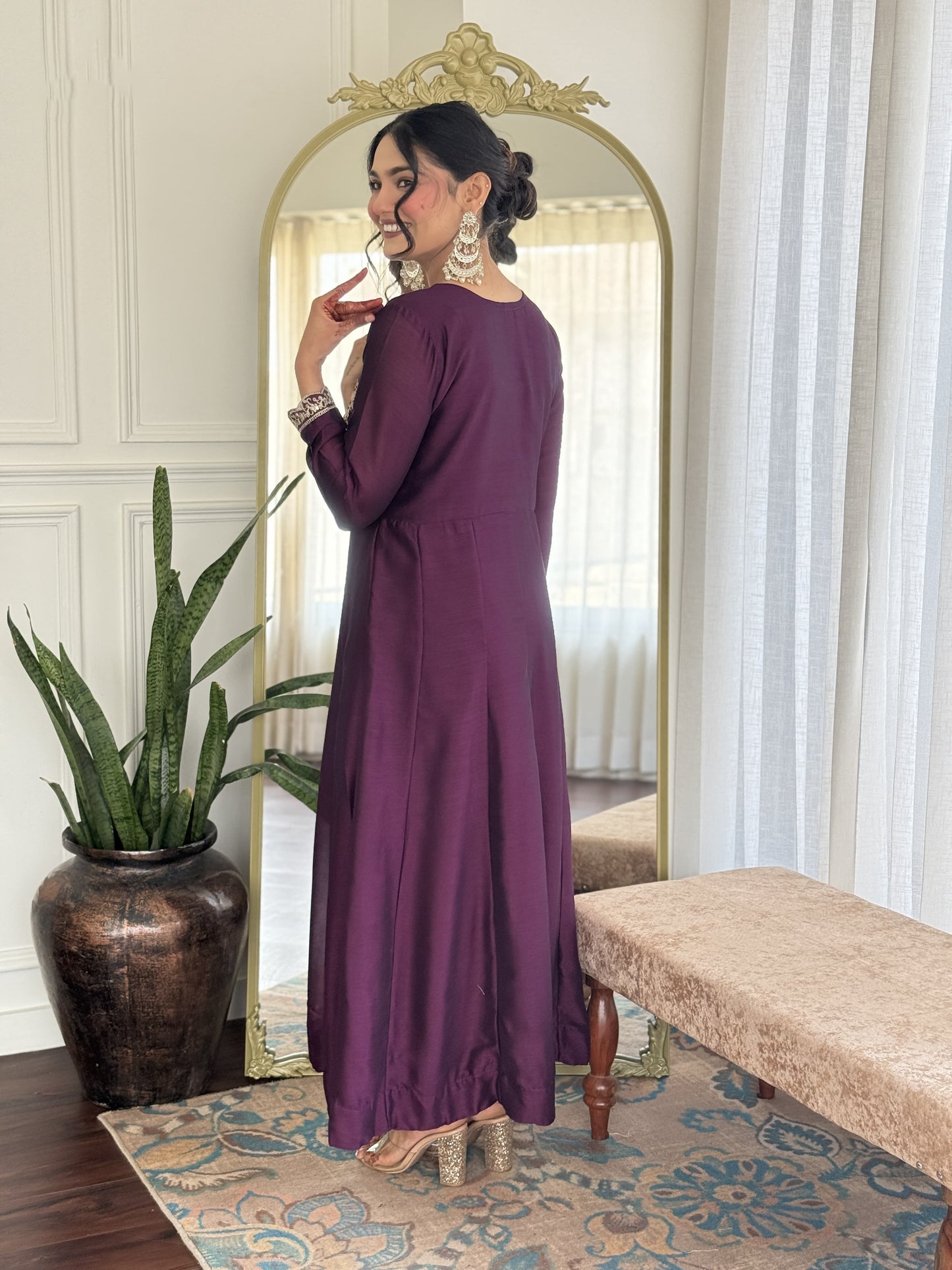 Matrut  | Magica Purple Anarkali Suit