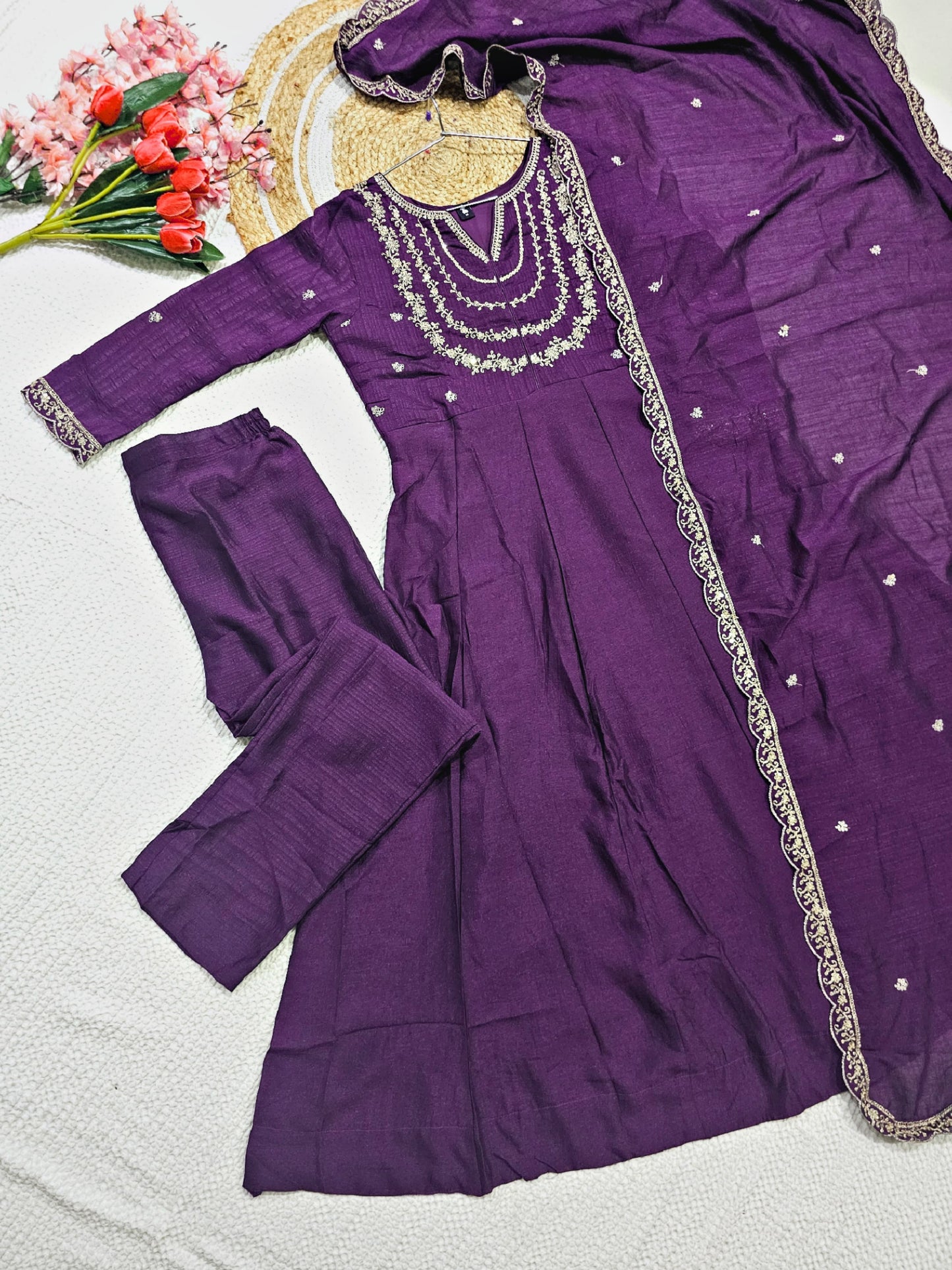 Matrut  | Magica Purple Anarkali Suit