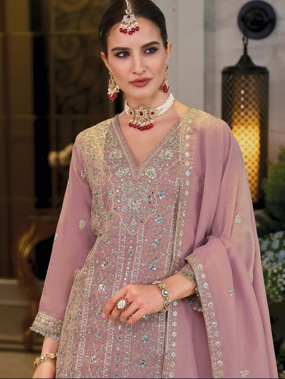 Matrut | Nayaab Pink Sharara Suit