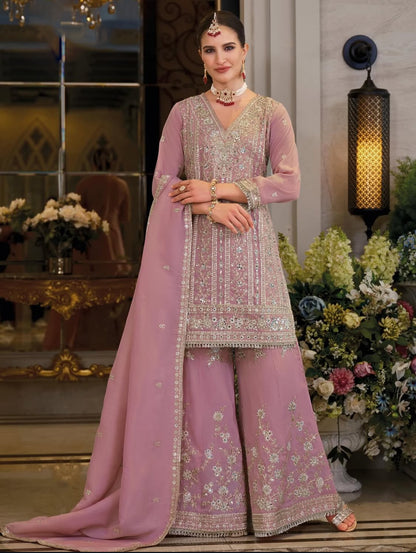 Matrut | Nayaab Pink Sharara Suit