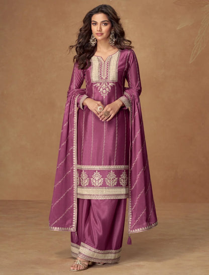 Matrut  | Kaveri Pink Palazzo Suit