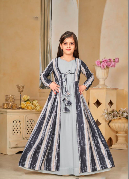Matrut | Jenny Grey Indo-western Dress