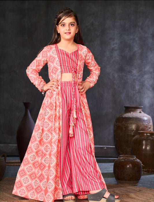 Matrut | Jenny Pink Indo-western Dress