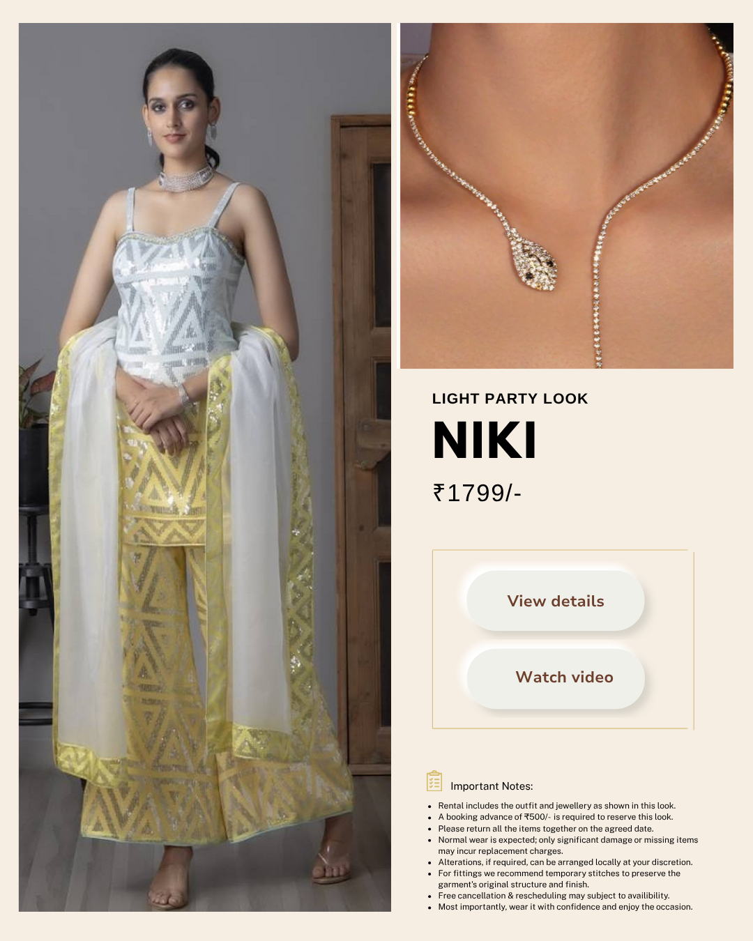 Rental Look | NIKI