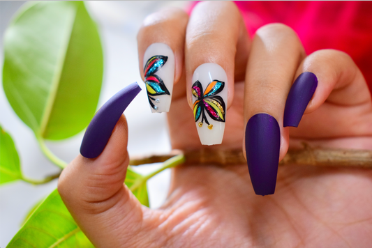 Flamboyant Butterfly Nails freeshipping - LYNSAYNAILS