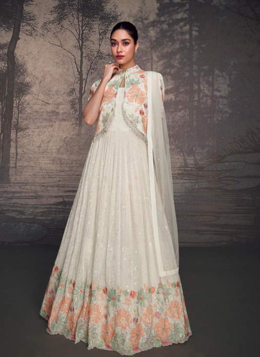 Matrut  | Pure Essence Floral White Gown