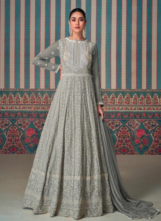 Matrut  | Opulent Radiance Grey Gown