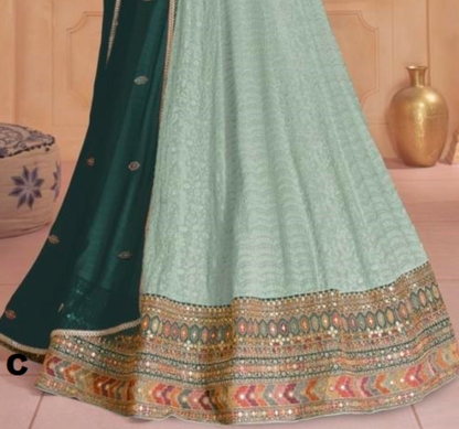 Matrut Serene Fusion Sea Green Gown