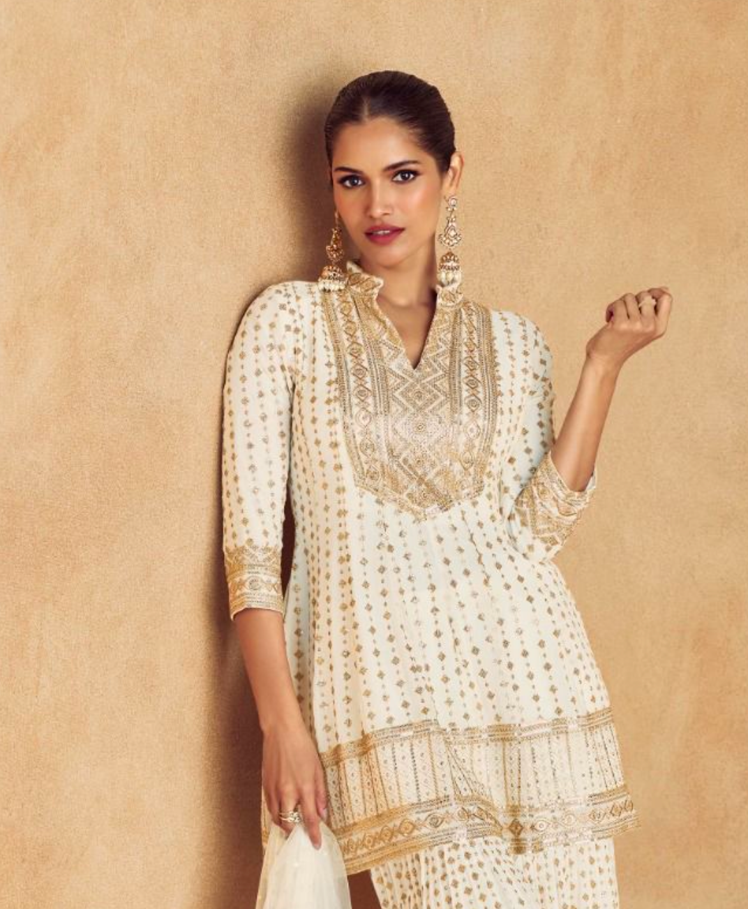 Matrut White Delight Sharara Suit