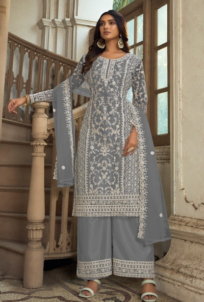 Matrut Snowfall Symphony Gray Straight Suit