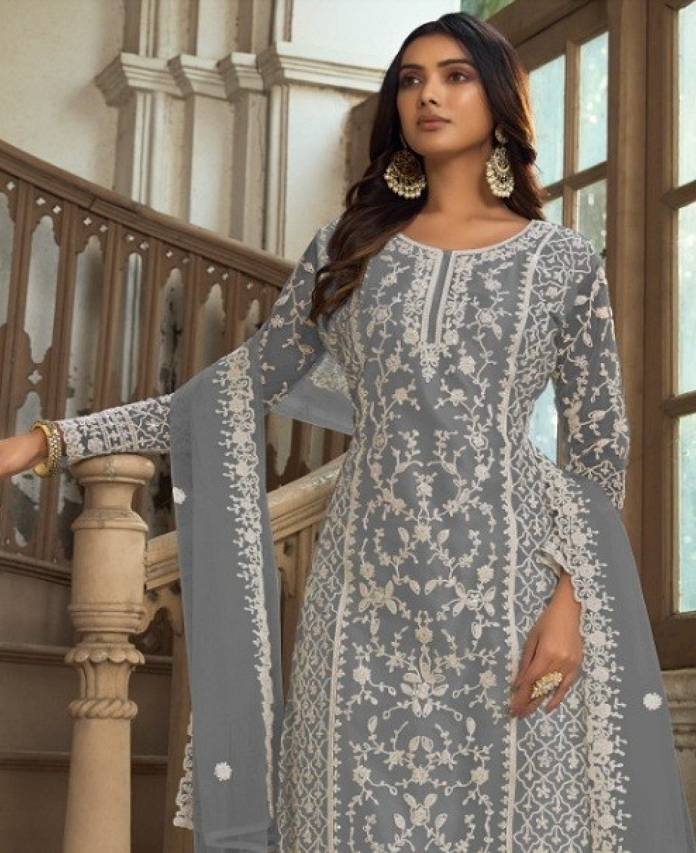 Matrut Snowfall Symphony Gray Straight Suit